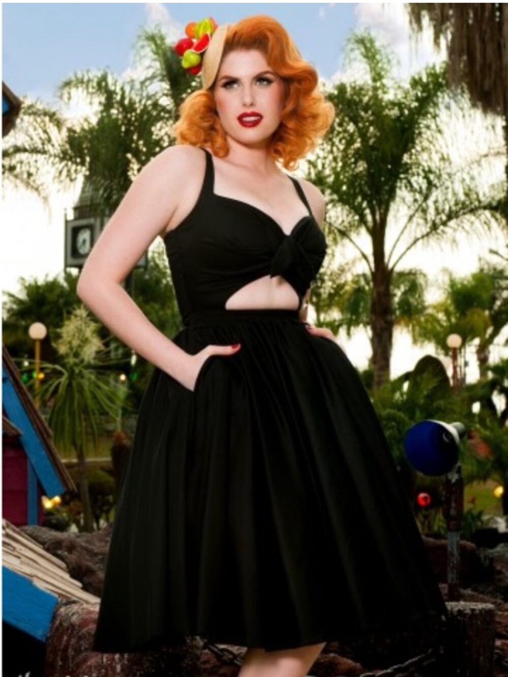 Renee Swing Dress in Black